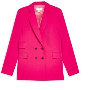 Topshop Bright Pink Blazer
